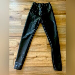 Faux leather leggings